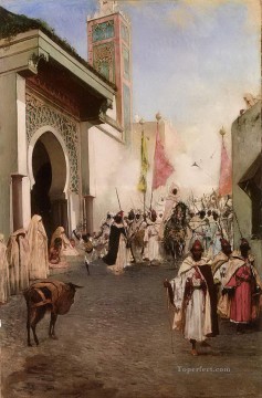 Entrada de Mohammed II a Constantinopla Jean Joseph Benjamin Constant Araber Pinturas al óleo